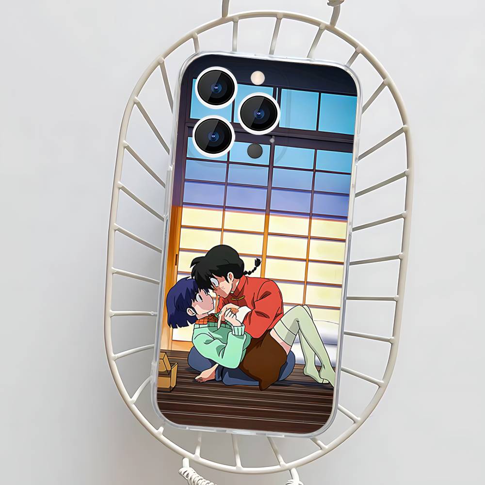 Крутой чехол для телефона Ranma 1/2 для iPhone 17, 16, 15, 14, 13, 12, 11 Pro, Max, Plus, X, XS, XR, SE4, E Mini Прозрачный Мягкий Чехол