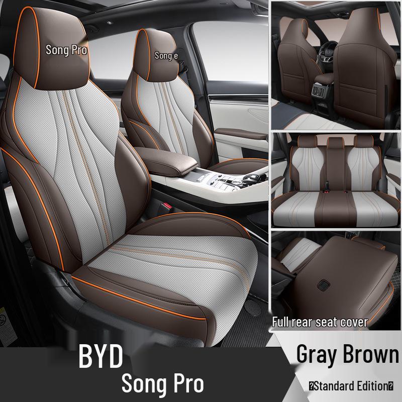 All-Season Leather Car Seat Cover for BYD Song Pro: Full Surround Design