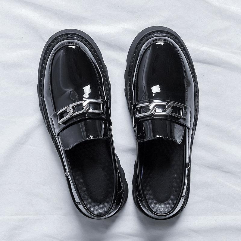 Модные мужские туфли в стиле британцев на шнуровке, повседневные деловые туфли из натуральной кожи для мужчин, черные формальные свадебные туфли Zapatos De Hombre