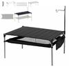 Outdoor Folding Picnic Table Aluminum Alloy IGT Tactical Table Lightweight Detachable Storage Desk Camping Hiking Equipment