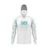 Mens Quick-Dry Hooded Fishing Shirt With Face Cover UV Protection Breathable Lightweight Summer Outdoor Sportswear