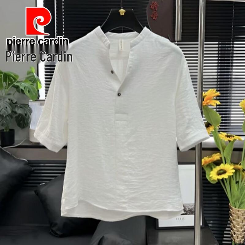 Pierre Cardin Men's Summer V-Neck Short Sleeve T-Shirt