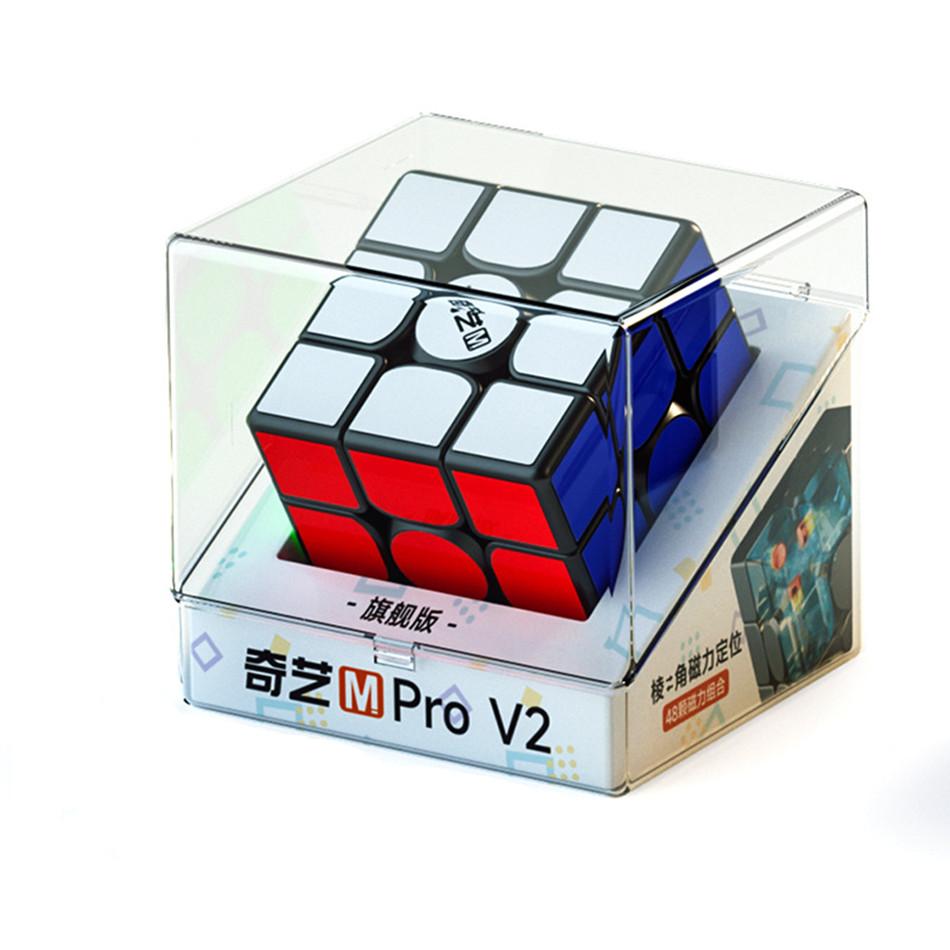 Серия магнитных/маглев кубиков Рубика QiYi M Pro 2x2 3x3 4x4 с УФ-покрытием, обучающая игрушка, 3x3 кубик Рубика, кубик Рубика с магнитным позиционированием