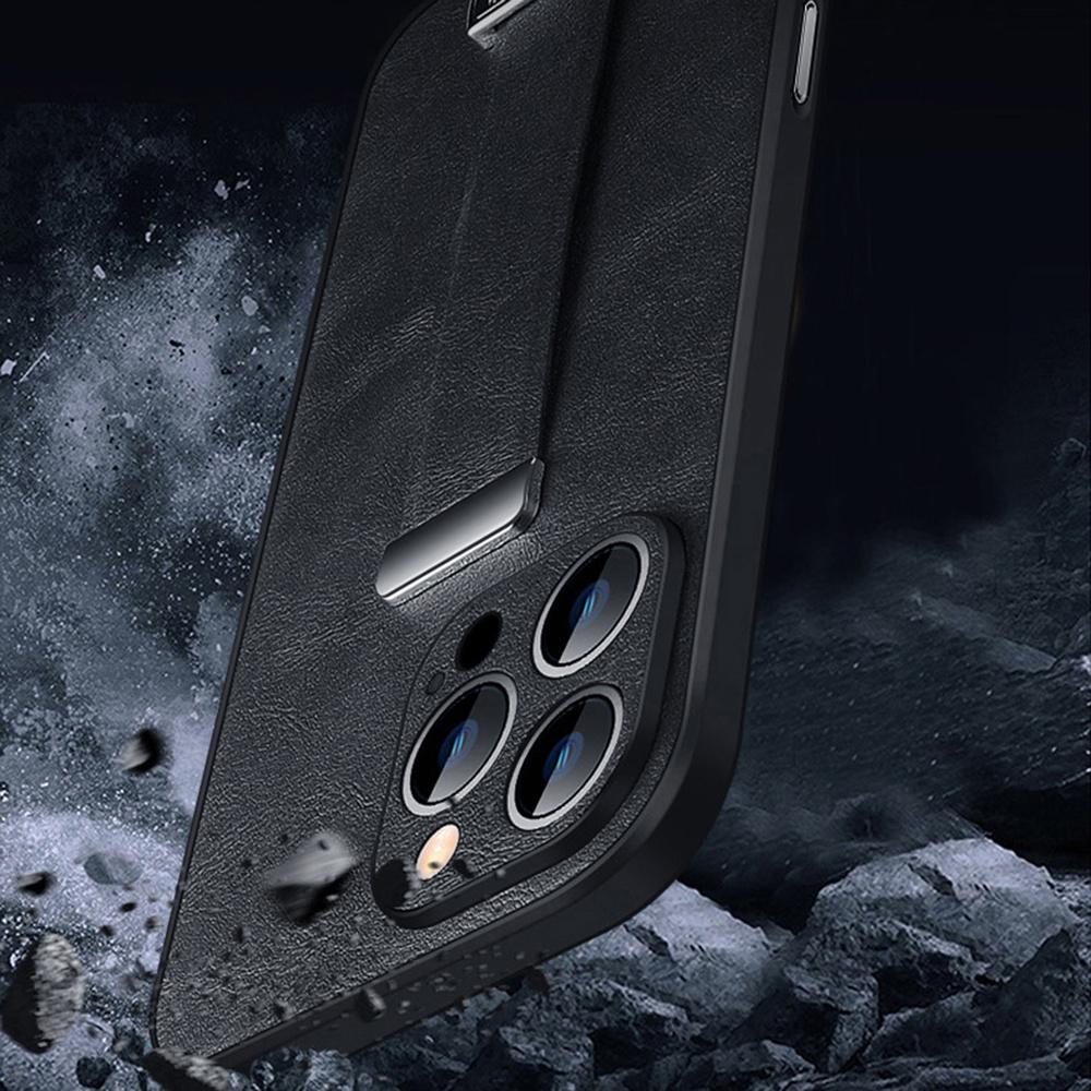 SULADA Fashion Series for iPhone 16 Pro Max Case Wristband Kickstand Leather Back Phone Cover