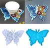 Coaster Resin Molds Container for Butterfly Silicone Mould Cups Mats Diy Epoxy Resin Mold Coaster Storage Box Craft Maki