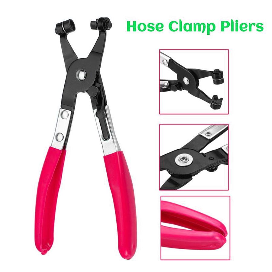2 X Hose Clamp Pliers Tool Set Angle Swivel Jaw Locking Flat Coolant Clip US