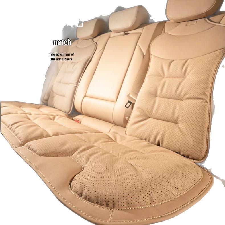 Всесезонная накладка на сиденье автомобиля из кожи наппа для Model 3 - Заднее сиденье