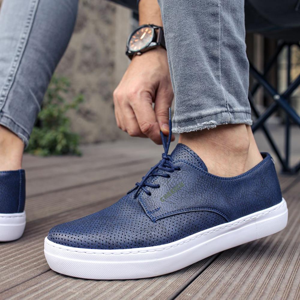 Chekich Мужская обувь Кеды Бордовый красный цвет Искусственная кожа на шнуровке Весенне-летние сезоны Удобная модная спортивная легкая дышащая CH061