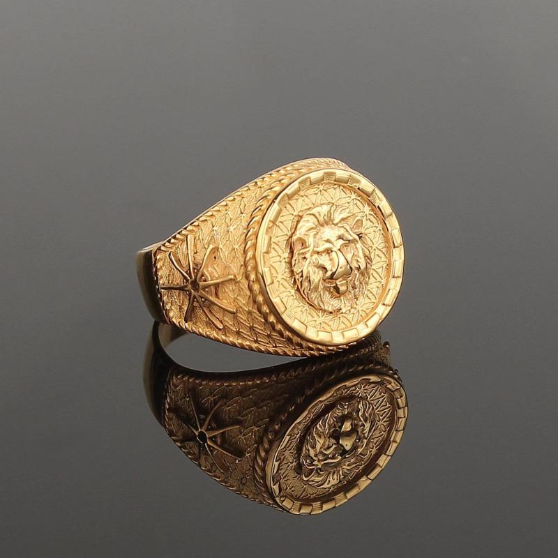 Европейские и американские мужские кольца. Персонализированные мужские модные и властные кольца в стиле ретро-панк, подходящие для вечеринок и встреч.