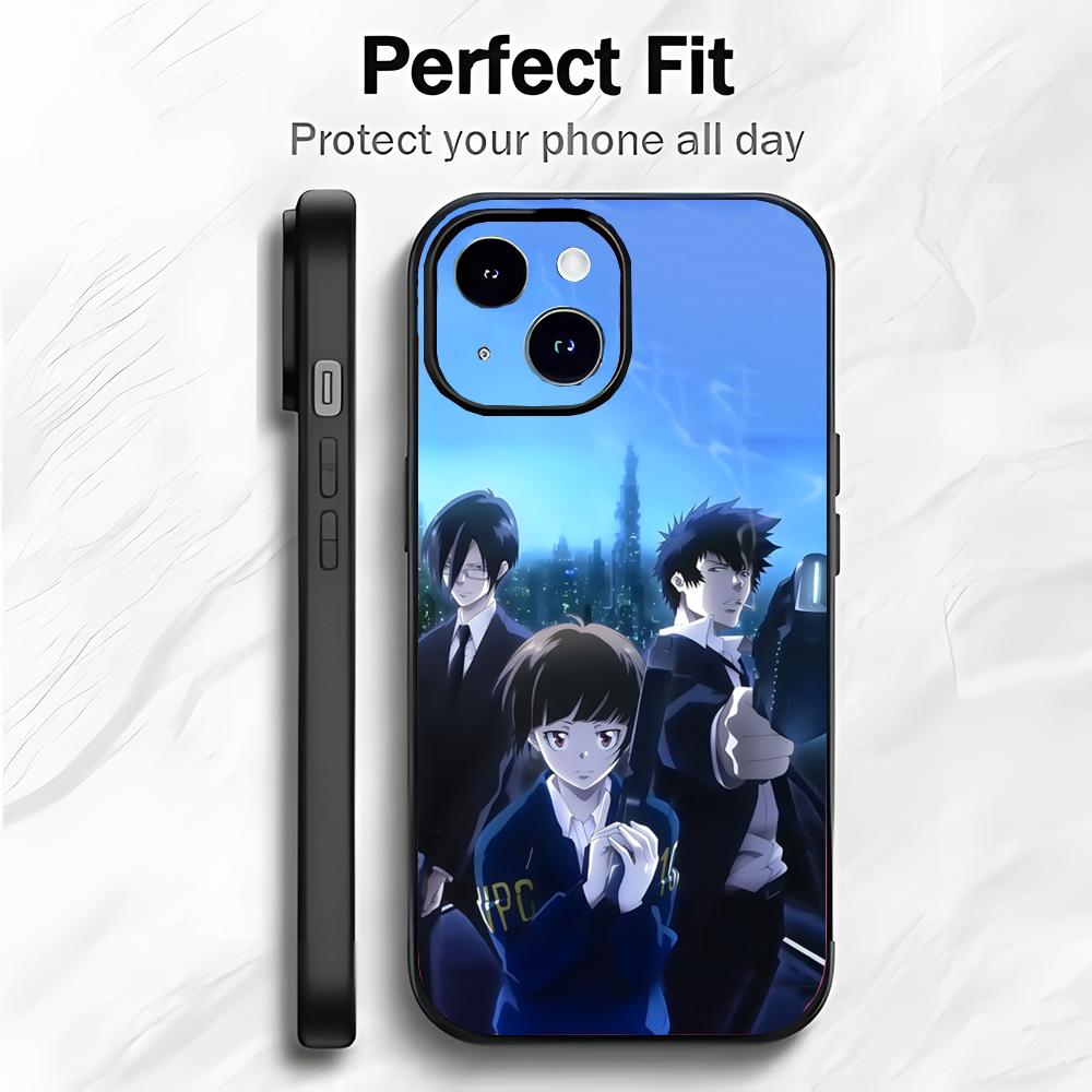Темный японский аниме P-Psycho Pass Чехол для телефона Чехол для телефона Мягкая упаковка Легкий Для iPhone17 16 15 14 13ProMax