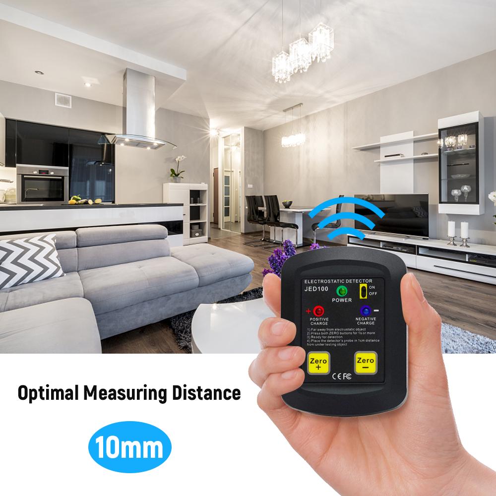 Электростатический детектор размером с ладонь Портативный электростатический тестер Электростатический анализатор 100 В ~ 20 кВ ESD