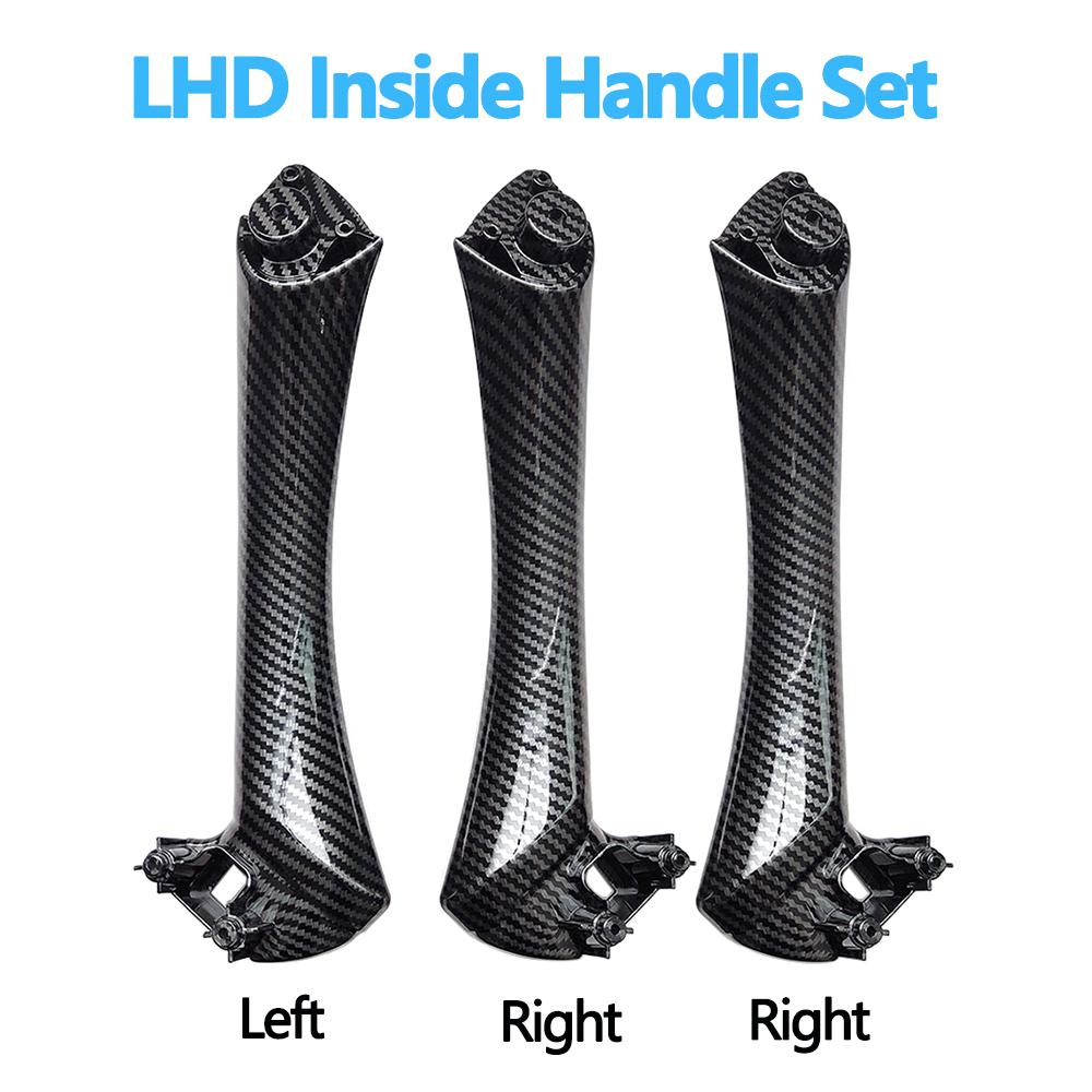 LHD RHD салон автомобиля подлокотник из углеродного волокна дверная ручка с накладкой для BMW 3 серии E90 E91 316 318 320 325