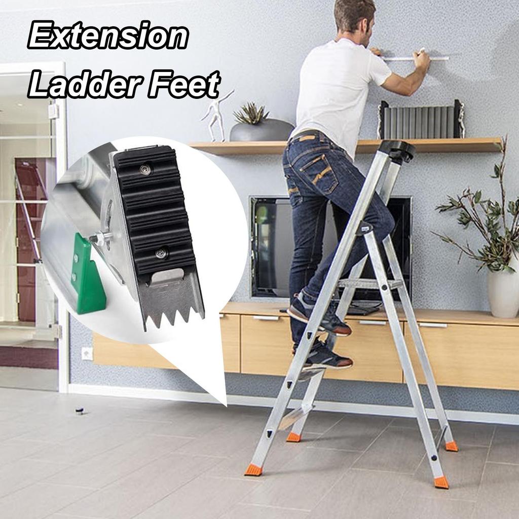 Ножки для лестницы Алюминиевые Противоскользящие Инструмент для ремонта Замена для раздвижной лестницы для чердака, крыши, лестницы, верстака, сверления, сбора, работы, дома