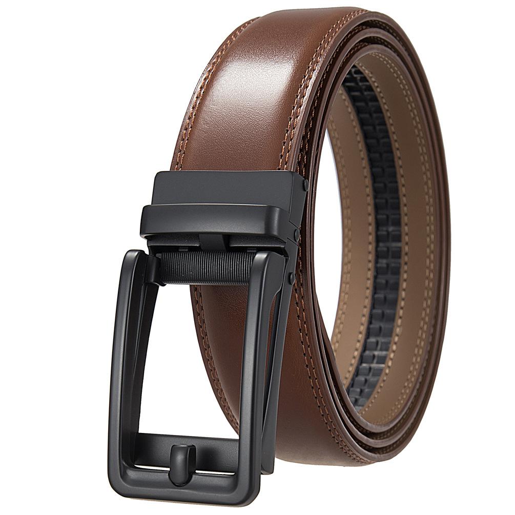 1 шт. Мужской ремень с автоматической пряжкой, модный деловой ремень из коровьей кожи, ремень Ly36-3 3315-1