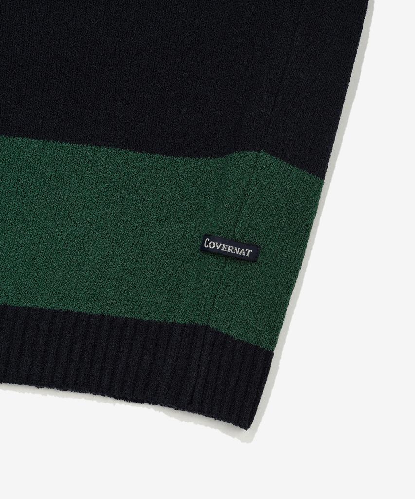 COVERNAT Rugby Half Knit Green