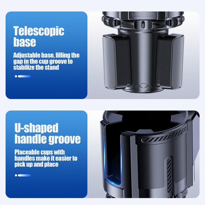 Подстаканник с подносом для автомобиля, растягивающийся держатель для стаканов с подносом, поднос для еды на вынос, съемный для караванов, минивэнов