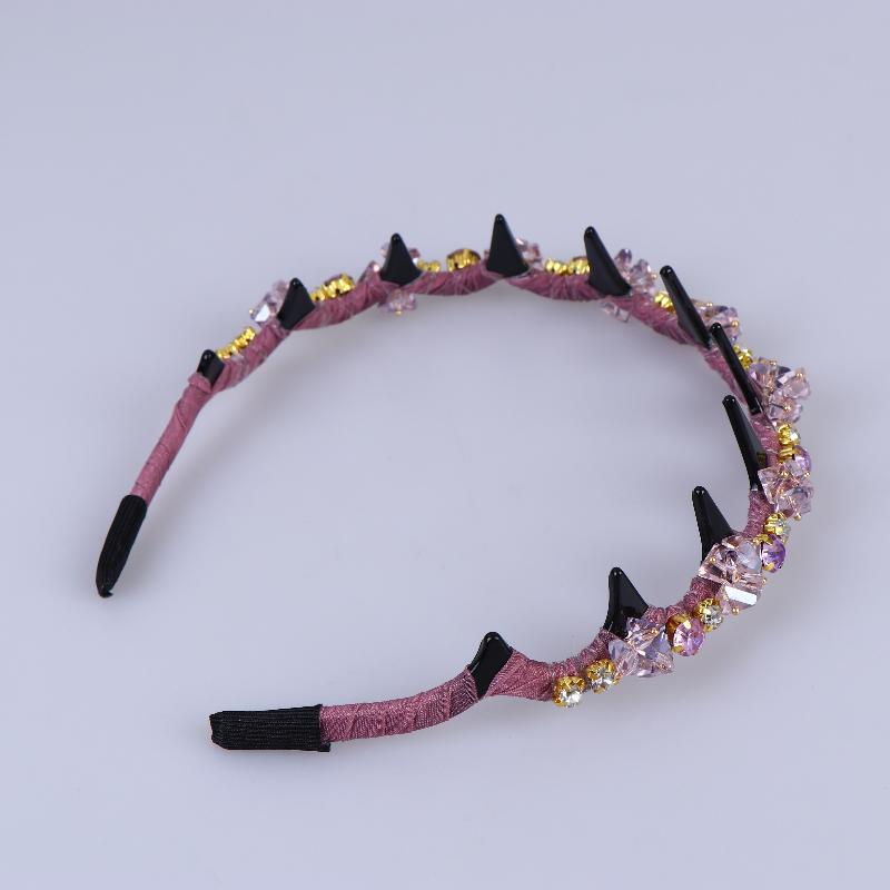 Stylish Rhinestone Hair Hoop Crystal Non Slip with Teeth for Women’s Daily Hair Fashion