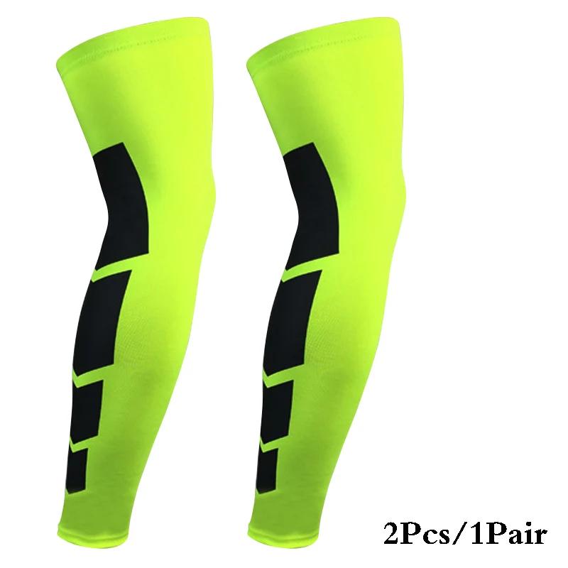 2Pcs/1Pair Super Elastic Basketball Leg Warmers Calf Thigh Compression Sleeves Knee Brace Soccer Volleyball Cycling