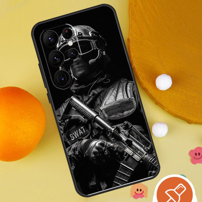 Полиция SWAT ФБР Чехол Для Samsung Galaxy S23 Ultra S21 S22 Plus S20 FE S8 S9 S10 Note 10 Plus Note 20 Ultra
