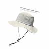 Breathable Fisherman Hat Solid Color Sun Protection Hat Windproof Hiking Cap  Outdoor Hiking