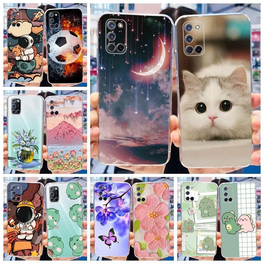 For Oppo A52 A72 A92 Case Cute Fashion Painted Cover Soft Silicone Phone Case For Oppo A92 A 52 72 OppoA52 OppoA72 Fundas Bumper