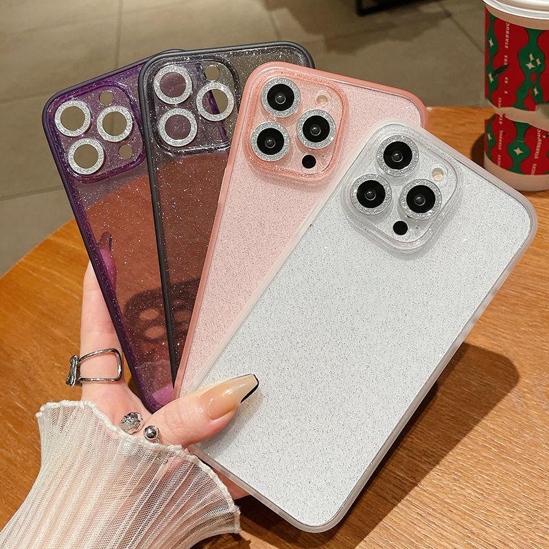 Роскошный силиконовый модный блестящий прозрачный чехол для Iphone 14 12 13 Pro Max противоударный мягкий чехол