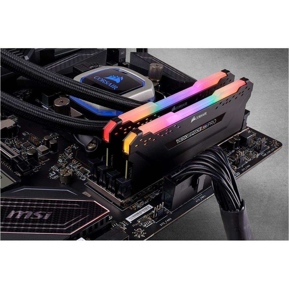 Память для настольного ПК CORSAIR VENGEANCE RGB PRO Series 16 ГБ x CMW16GX4M2Z3600C18 DDR4-3600 МГц [8 ГБ 2]