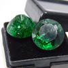 Certified 19 Ct Natural Green Colombian Emerald Loose Gemstone Round Shape