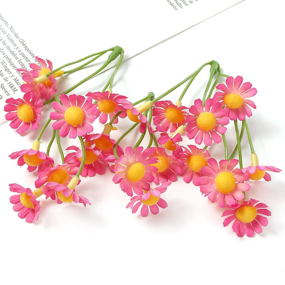 10pcs Artificial Flowers White Beauty Silk Chrysanthemum Simulation Daisy Fake Flowers Decoration For Home Garden Office Decors