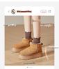 Women's 2024 Sheepskin Fur Snow Boots: Zhou Dongyu Style, Genuine Leather, Short Tube, Thick Warm Cotton Lining.