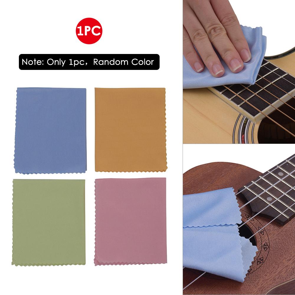 1 шт. Салфетка из микрофибры для чистки музыкальных инструментов, чистящее средство для гитары, скрипки, укулеле, кларнета, трубы, саксофона