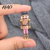 Collectible Nutcracker Pin Christmas Brooch Pin, Rhinestone Enamel Soldier Badge for Decorative Suit Accessory Women Men, Xmas Holiday Jewelry