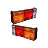 APSMOTIV 2x Tail Lamp Rear Combination Lights Assembly Tail Lamp Brake Lights Ar Lamp with 12v Bulbs Suitable for Mitsubishi Canter Fusu Truck