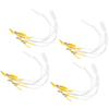 20pcs / bag Clip Electrode Lead Wires Cable for TENS Unit Physiotherapy Machine Yellow