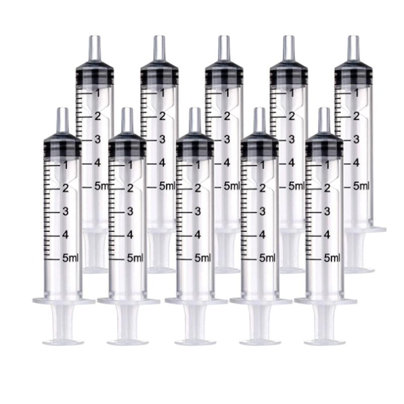 2-20Pcs 1ml-10ml Plastic Reusable Syringe For Measuring Nutrient Hydroponics Kithchen Tool