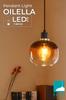 Светильник EGLO LED подвесной, Стекло, Скандинавский стиль, Ретро потолочный светильник, E26, OILELLA BROWN, 205567J, Идеально подходит для столовых, кухонь, спален,