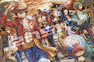 Ensky ONE PIECE Мозаичное искусство [Приземление] 50x75см Пазл, 1000 деталей, ПАЗЛ 1000-586