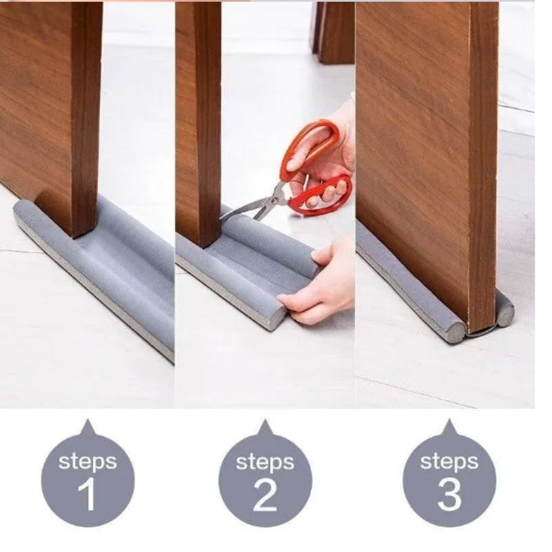 1 шт. Уплотнительная лента для двери, Уплотнительная лента для низа двери, Звукоизоляционная ветрозащитная лента для зазоров двери и окна, Сохранение тепла и пыленепроницаемость