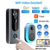 Smart Tuya Doorbell with Camera Wireless Bundle Video Doorbell Wifi HD 1080P Outdoor Phone Door Bell Camera Security Video Intercom IR