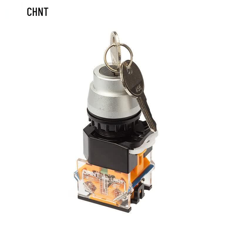 CHNT LAY39 Series 3-Position Key Latching Push Button Switch