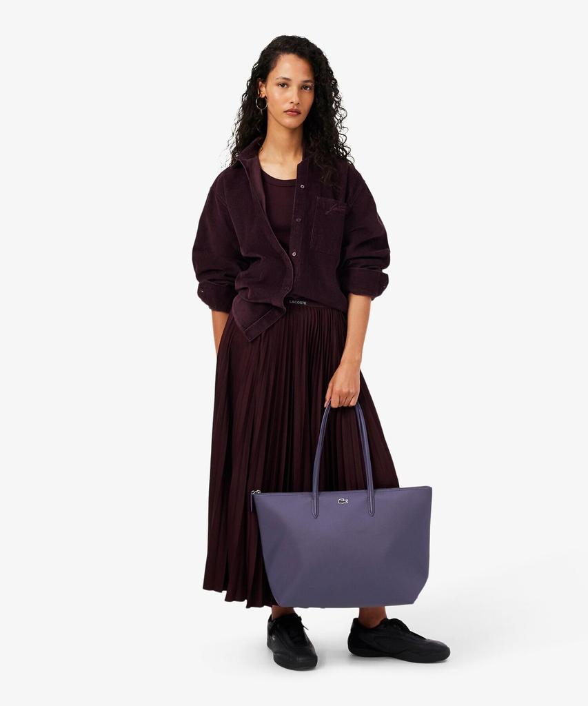Lacoste L.12.12 Petit Pique Large Tote Bag NF1888PM Violet Free Size