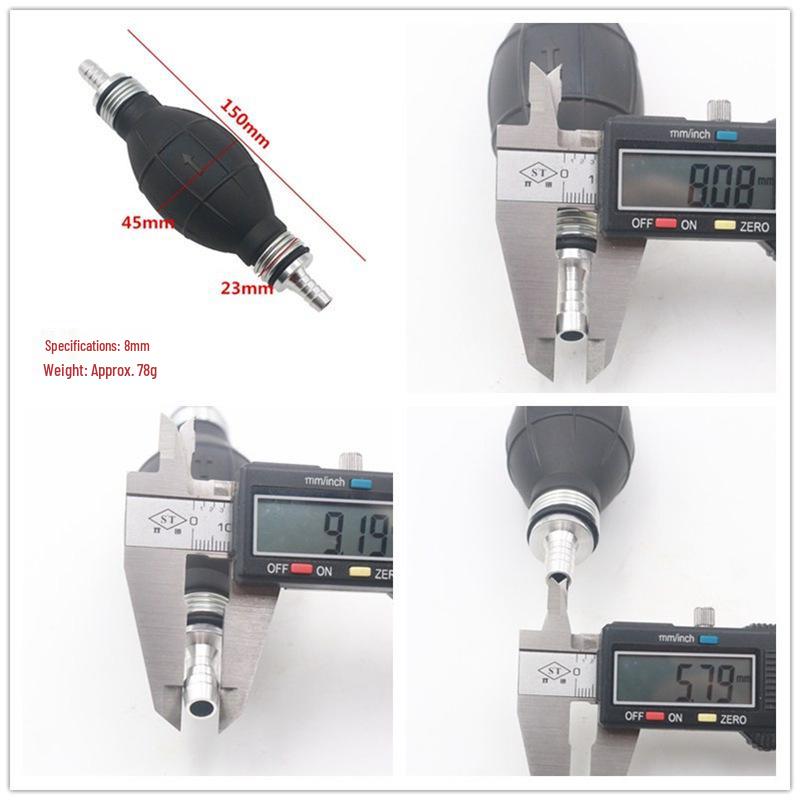 Трансграничный автомобильный и морской ручной насос - Алюминиевый сплав, односторонний клапан, ручной всасывание масла и воды - Доступны размеры 6/8/10/12.