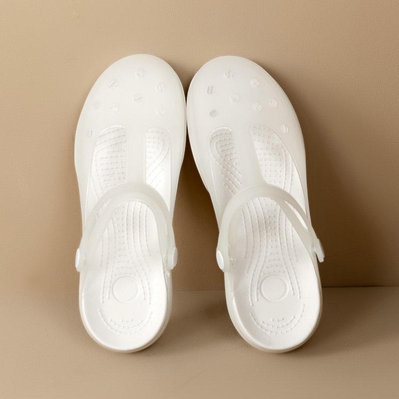 Женские прозрачные сандалии Мэри Джейн, лето 2025: Мягкая подошва, Нескользящие, Идеально для пляжа или сада