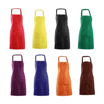 Противоизносный фартук с карманами, кухонный нагрудник для приготовления пищи, утепленный фартук без рукавов