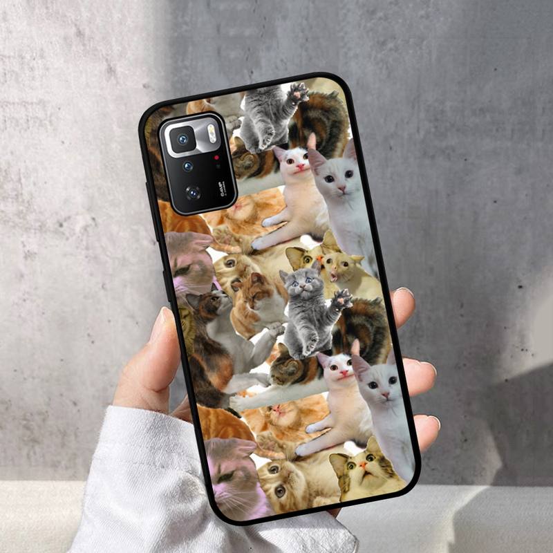 Чехол для телефона «Плачущий кот с мемами» для Redmi Note 10 9 8 6 Pro 8T 5A 4X X 5 Plus 7 7A 9A K20