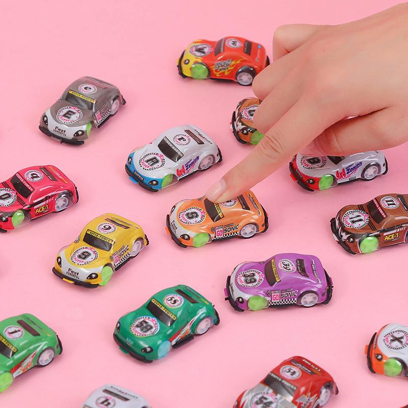 Letters Plastic Mini Rebound Car Toy Fun Play For Kids Hand Skills Development