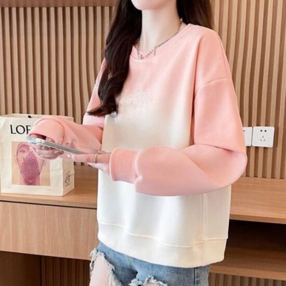 Navava Casual Gradient Long Sleeve Sweatshirt Nt2266
