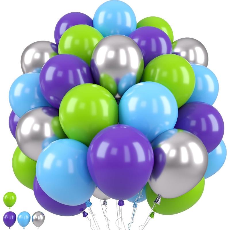 30 шт./набор Розовые Голубые Фиолетовые Металлические Шары с Блестками для Вечеринки по случаю Дня Рождения, Свадьбы, Выпускного, Воздушные Шары для Украшения Детского Праздника