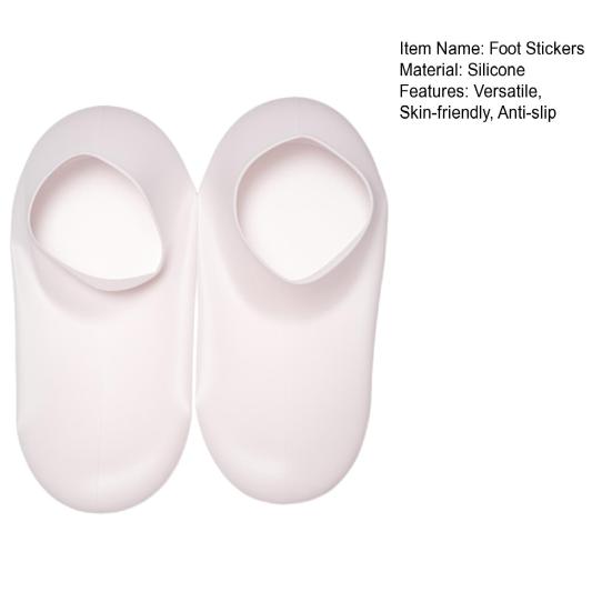 1 пара силиконовых увлажняющих наклеек для ног, восстанавливающие носки для сухих потрескавшихся пяток, противоскользящие массажные средства для ухода