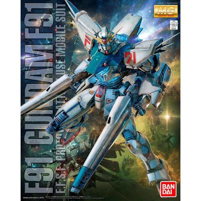 BANDAI SPIRITS MG Мобильный доспех Гандам F91 Гандам F91 Пластиковая модель в масштабе Набор для сборки Вер.2.0 1/100 Предварительно окрашенный
